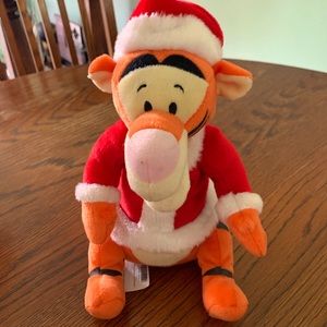 Disney Christmas Tigger in Santa Outfit Singing “Dashing ThroughThe Snow” 9”